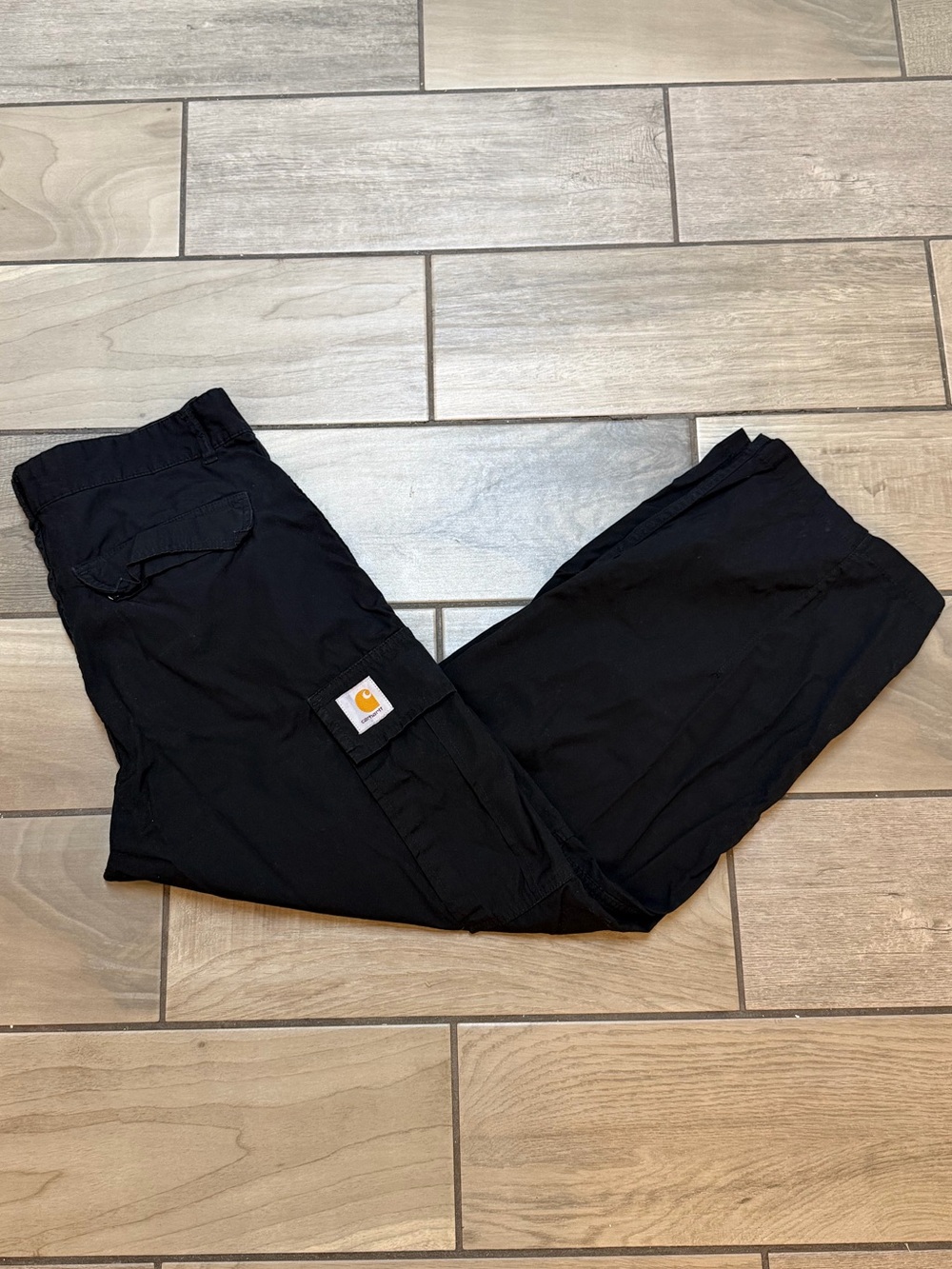 Carhartt WIP Cole Cargo Pants Black Relaxed Baggy Utility Pants